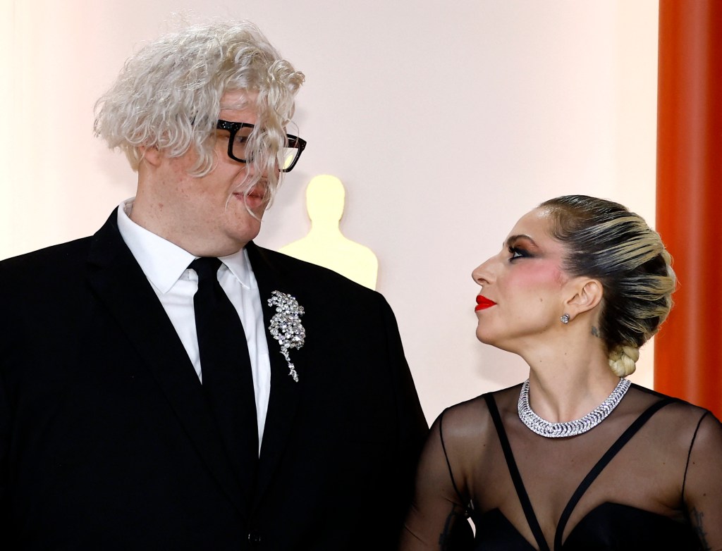BloodPop and Lady Gaga arriving at the awards.