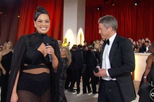 Ashley Graham responds to Hugh Grant's rude interview at Oscars