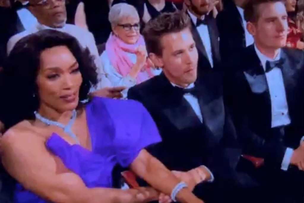 A video of actress Angela Bassett holding Austin Butler's hand at the 2023 Oscars has gone viral.