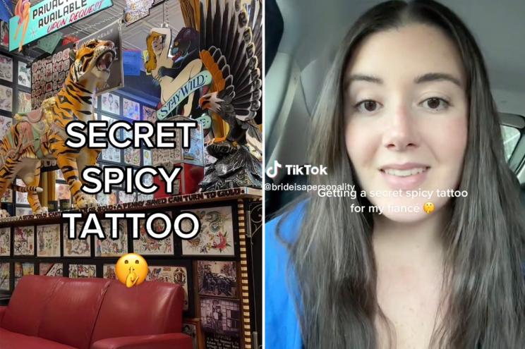 Madison Crowley, a bride-to-be from Atlanta, Georgia, went viral on TikTok after revealing that she plans to surprise her fiancé with a tattoo of his first initial on her butt on their wedding night.