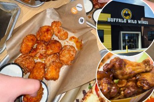 A composite of Buffalo Wild Wings and its various dishes.