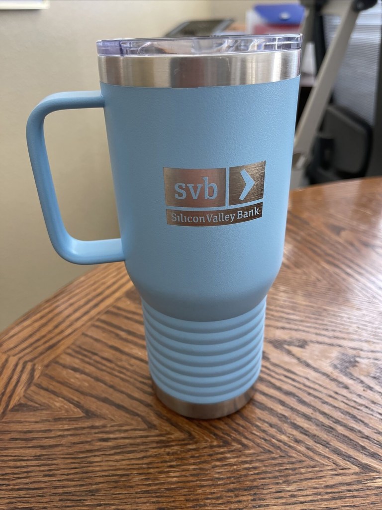 SVB tumbler.