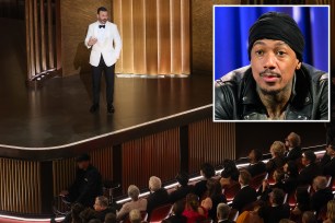 Jimmy Kimmel joked about Nick Cannon's fertility at the 2023 Oscars.