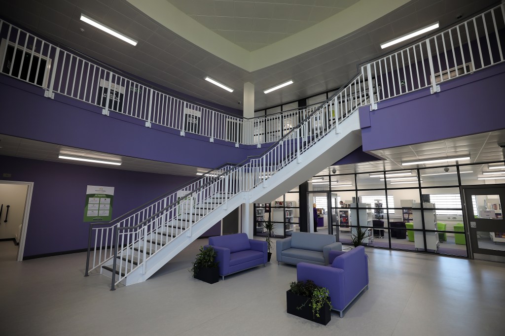  A general view of a staircase at HMP Berwyn on March 15, 2017.