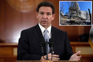 Ron DeSantis and building in Ukraine