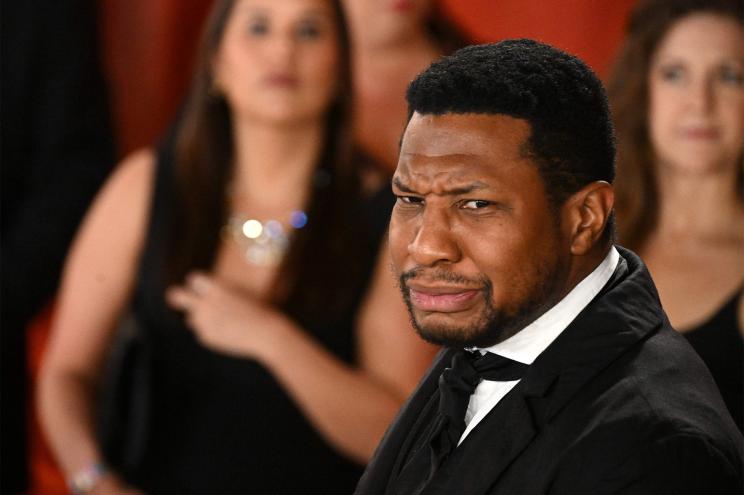 US actor Jonathan Majors attends the 95th Annual Academy Awards at the Dolby Theatre in Hollywood, California on March 12, 2023.