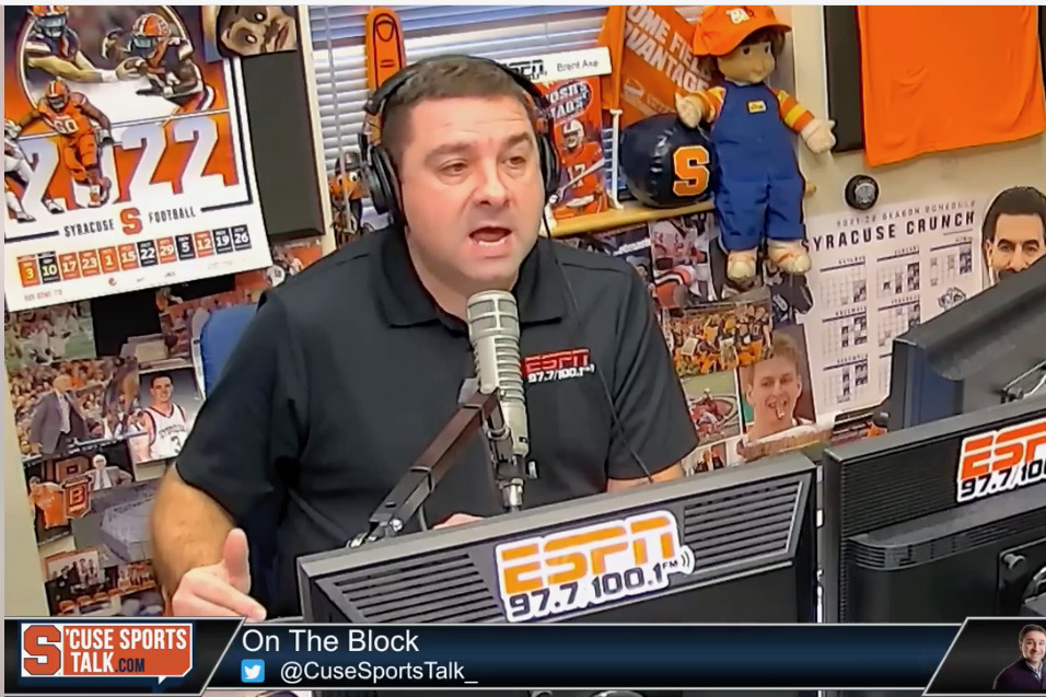 Brent Axe was fired from ESPN Syracuse for being too critical of the program.