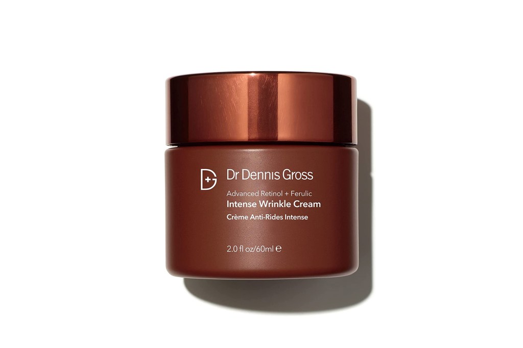 brown container of retinol cream