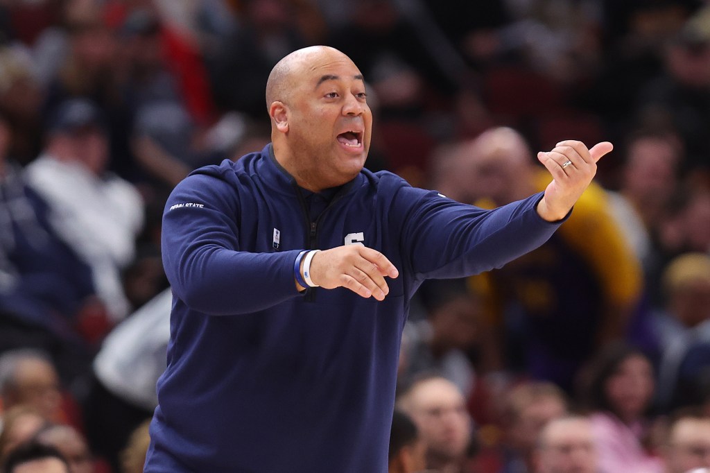 Head coach Micah Shrewsberry of the Penn State Nittany Lions