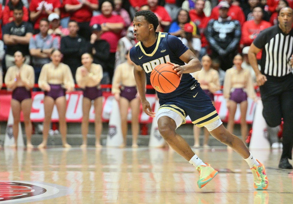 Oral Roberts star Max Abams