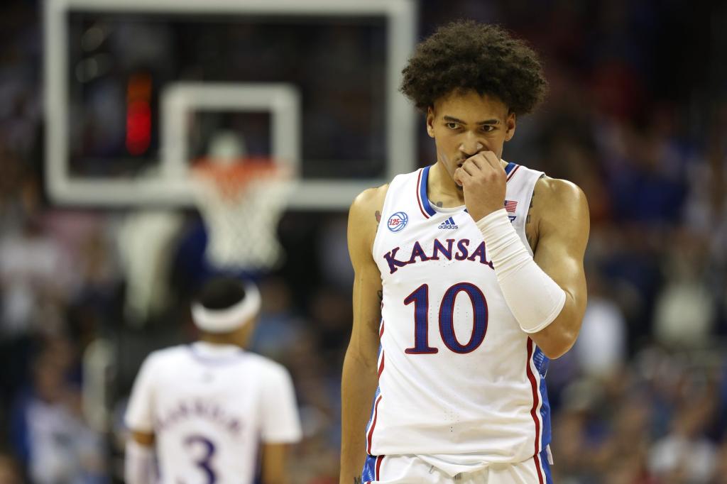 Jalen Wilson #10 of the Kansas Jayhawks