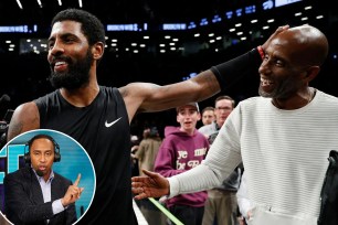 ESPN personality Stephen A. Smith revealed that he has “personal” issues with Mavericks guard Kyrie Irving and the NBA star's father, Drederick.