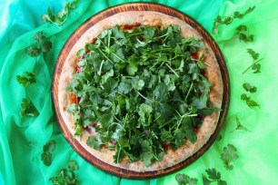 Pizza Hut coriander pie.