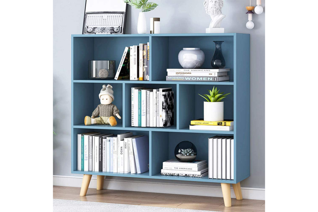 IOTXY 3-Tier Wooden Open-Shelf Bookcase