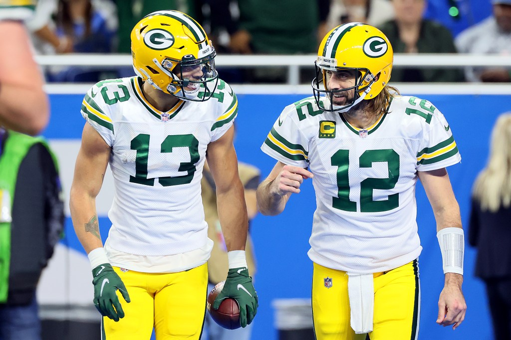 The former teammates played in Green Bay together for five years from 2018-2022 with Lazard leading Packers receivers with 788 yards in 2022