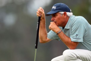 Fred Couples, 63, shot under par in the first round of The Masters.
