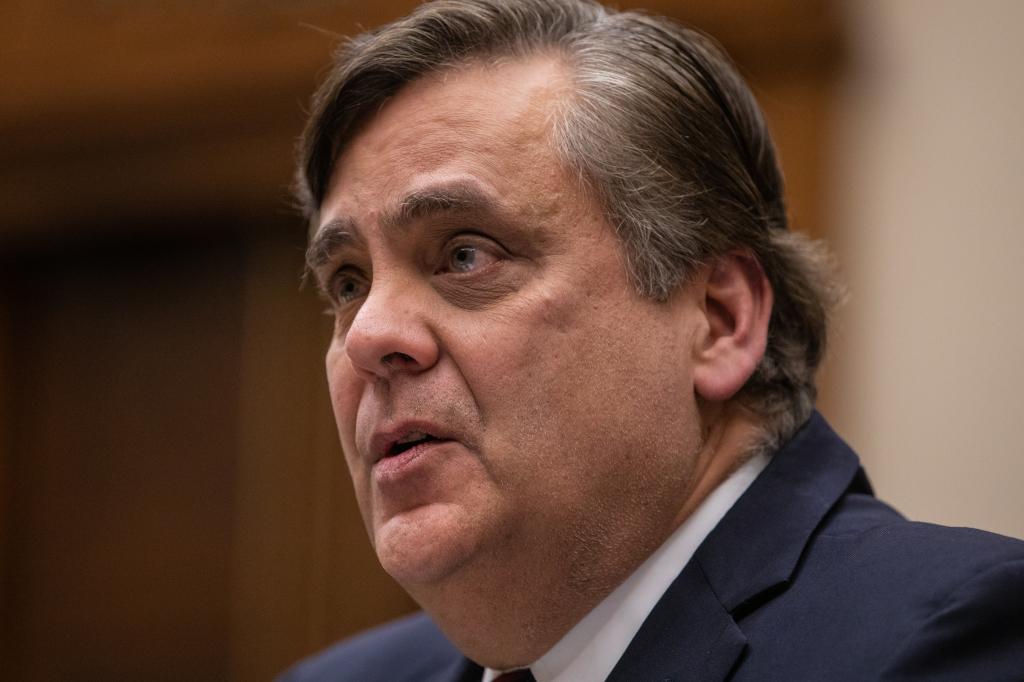 Jonathan Turley, professor a the George Washington University Law Center, during a House Select Subcommittee on the Weaponization of the Federal Government hearing in Washington, DC, US, on Thursday, Feb. 9, 2023.
