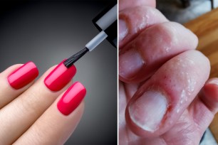 Experts issued a warning against at-home manicures.