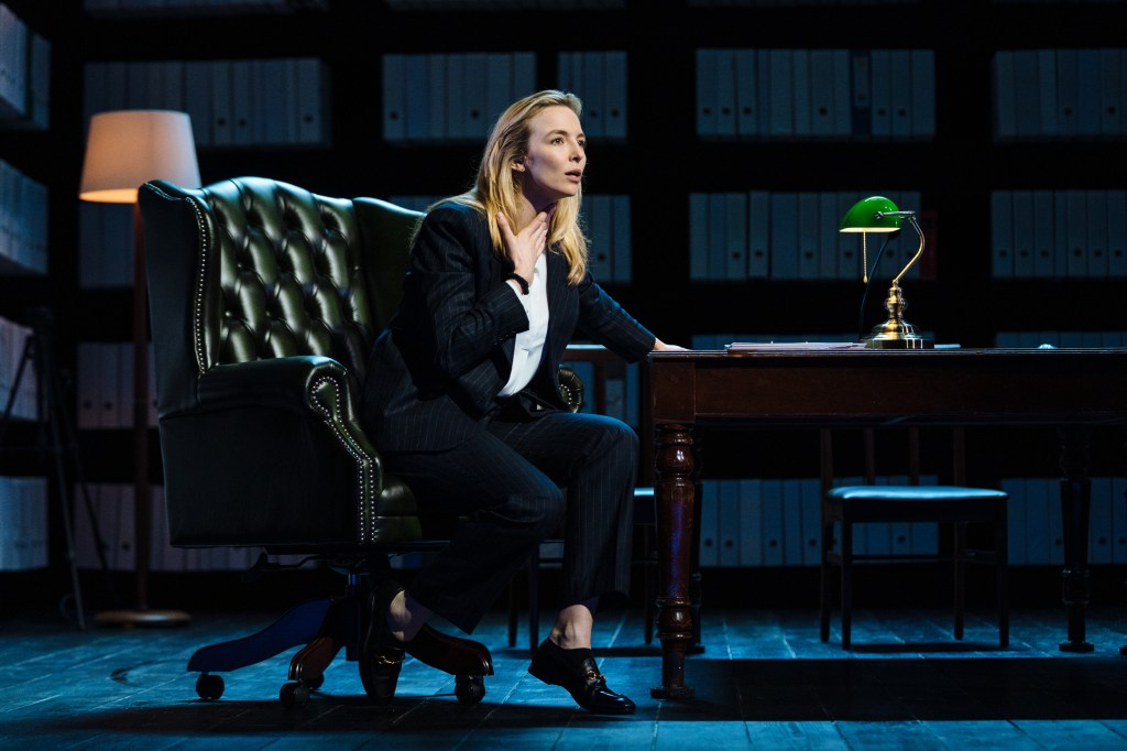 Jodie Comer plays Tessa, a lawyer who is sexually assaulted, in Suzie Miller's new play.