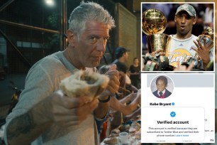 Anthony Bourdain and Kobe Bryant are among the dead celebrities who have had their Twitter blue checks restored.