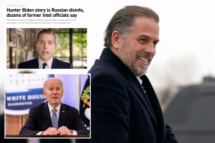It turns out the "51 intel experts" letter implying Hunter Biden’s 100% authentic laptop was a Russian fake, and the ensuing efforts to kill Post reporting on it, were the actual disinfo operation. 