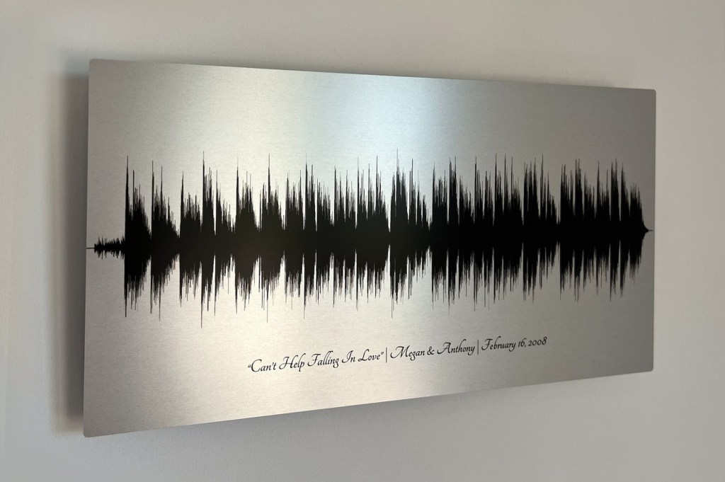 aluminum art print with engravings