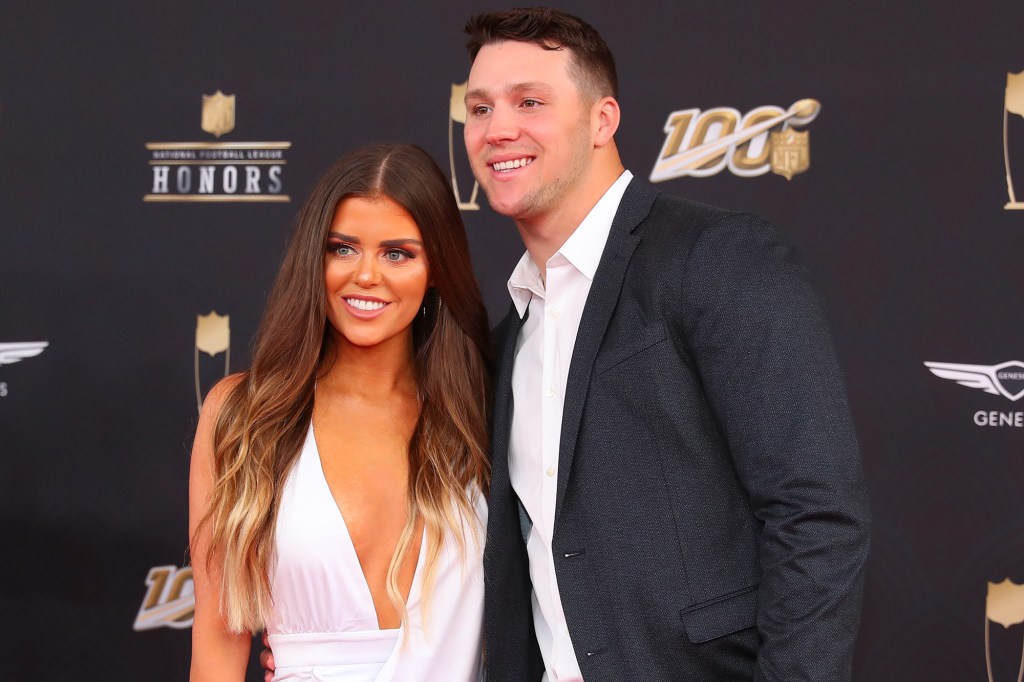 Brittany Williams and Josh Allen, here at the 2020 NFL Honors, have known each other since childhood.