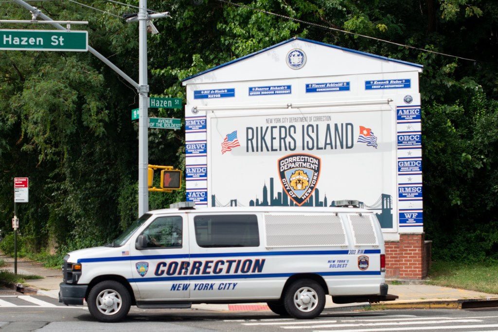 Entrance to Rikers Island