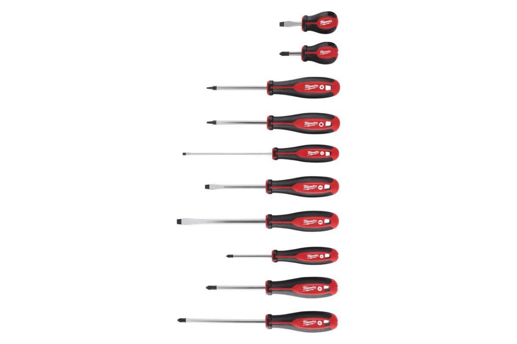 Milwaukee 3 to 8-in. L Phillips/Slotted 10-Piece Screwdriver Set