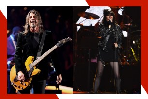 Foo Fighters frontman Dave Grohl (L) and Yeah Yeah Yeahs singer Karen O are both headlining at the Boston Calling Festival.