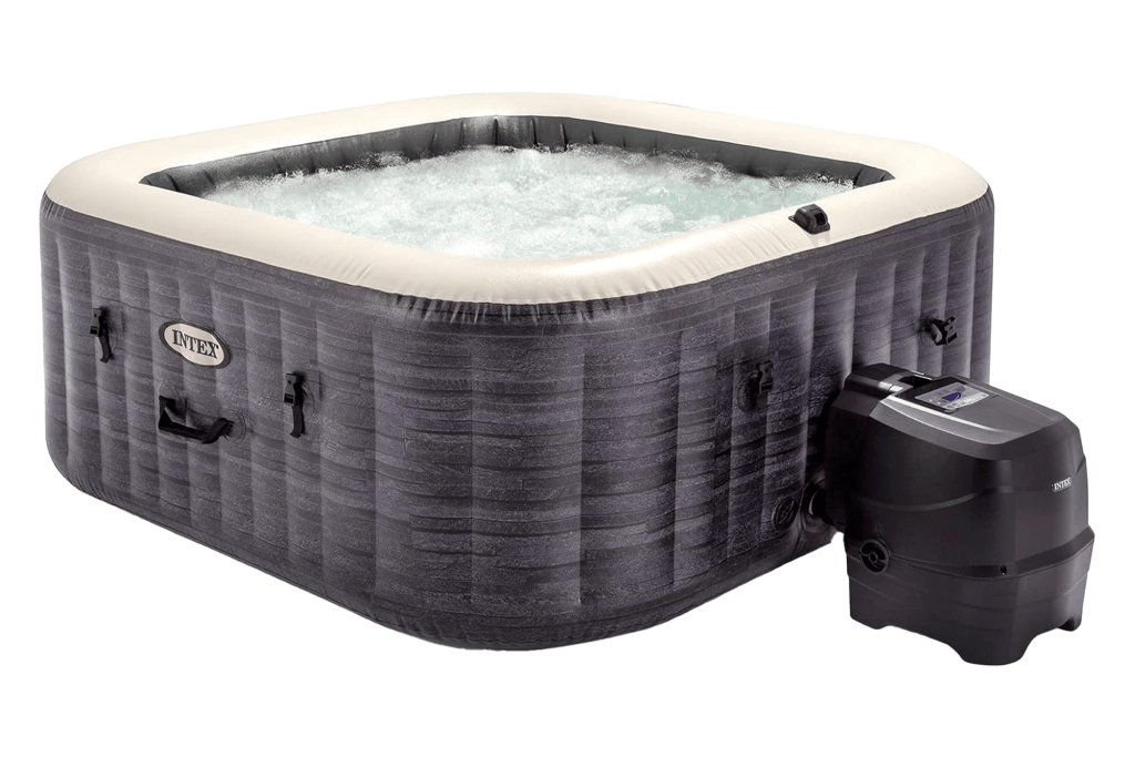 Intex 4-Person Inflatable Square Hot Tub Spa