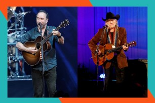 Dave Matthews (L) and Willie Nelson are two of the huge headliners playing at Holmdel, NJ's PNC Bank Arts Center this summer.