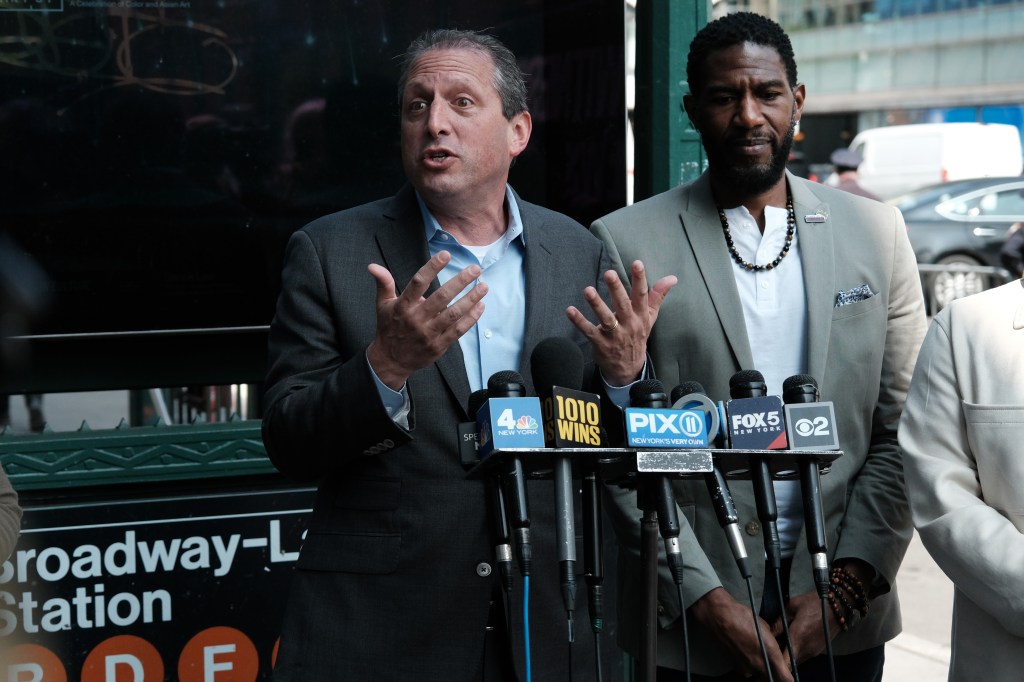 New York City Public Advocate Jumaane D. Williams (right) and New York City Comptroller Brad Lander 