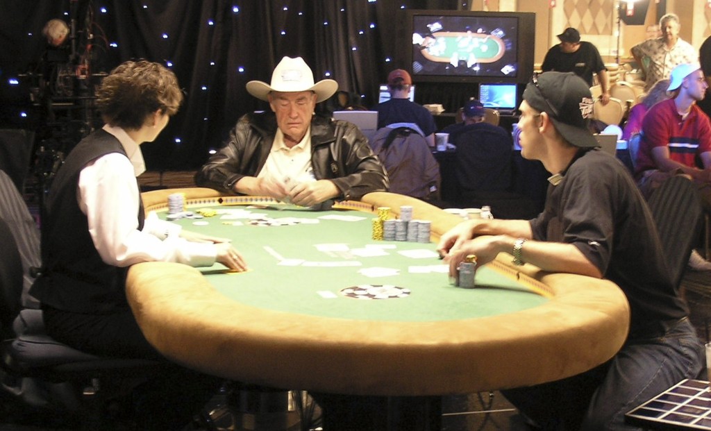 Doyle Brunson and Layne Flack