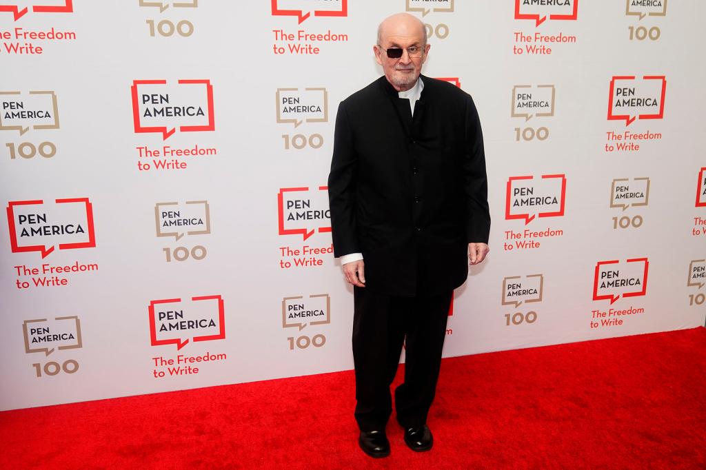 Author Salman Rushdie attends the 2023 PEN America Literary Gala Thursday, May 18, 2023, in New York. 