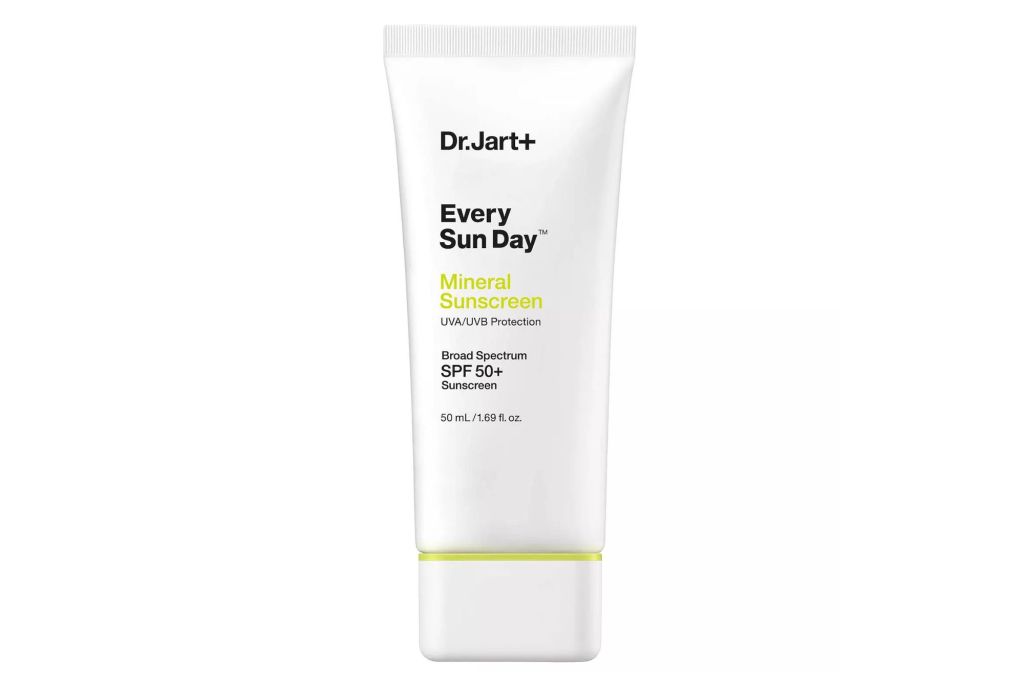 A tube of Korean beauty mineral sunscreen