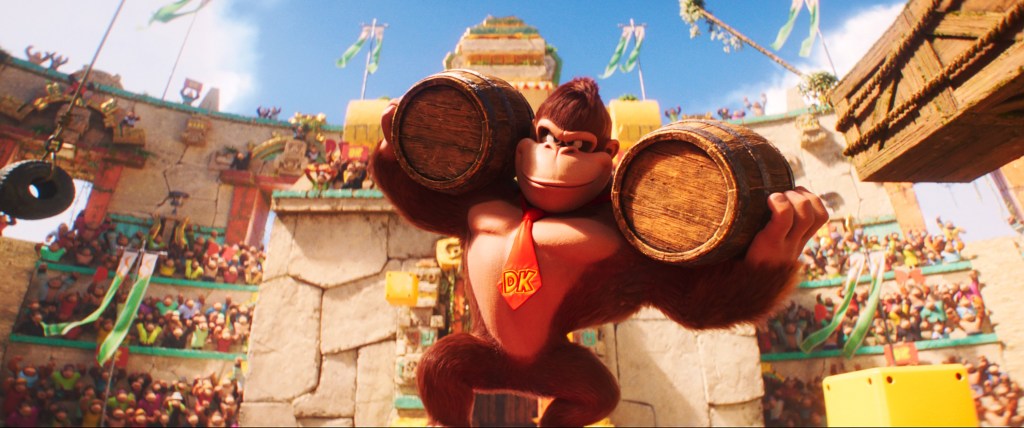 THE SUPER MARIO BROS. MOVIE, Donkey Kong (voice: Seth Rogen), 2023. © Universal Pictures / Courtesy Everett Collection