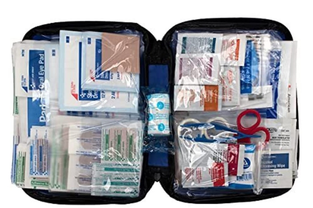 A first aid kit 