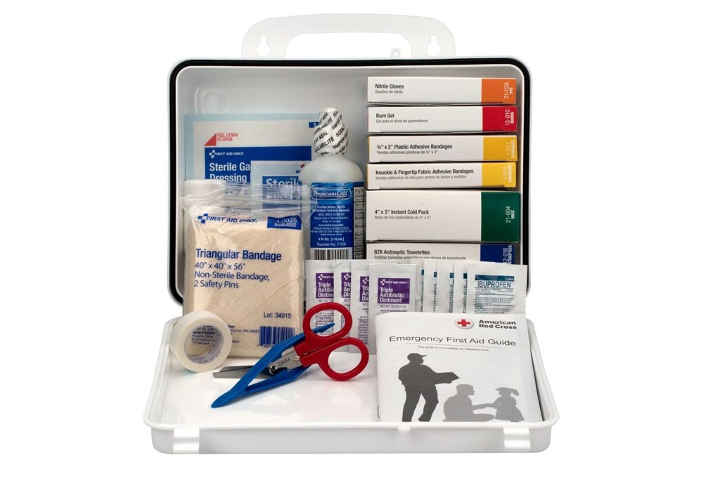 A first aid kit 