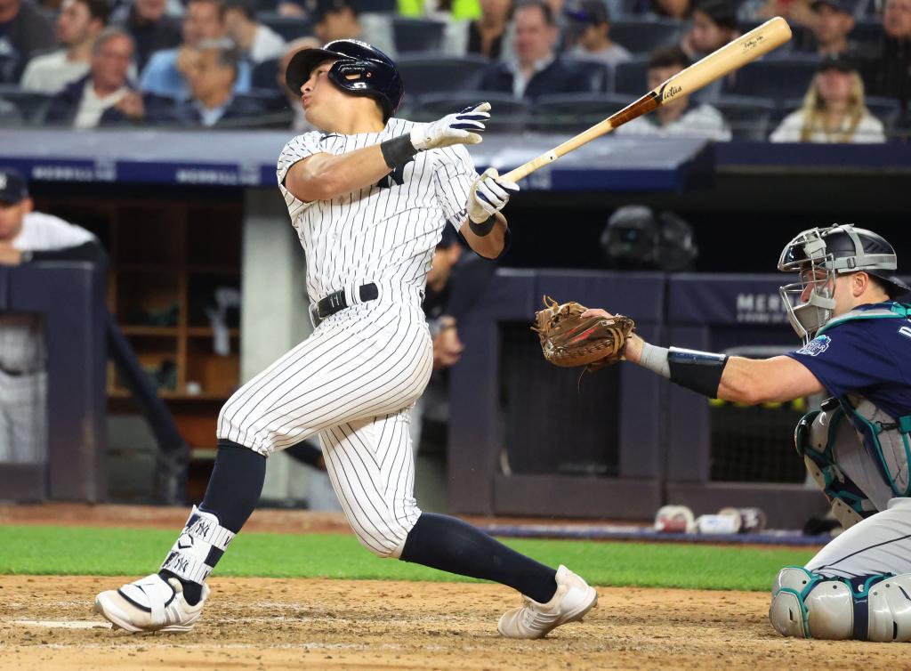 Anthony Volpe belts a solo homer in the seventh inning of the Yankees' victory.