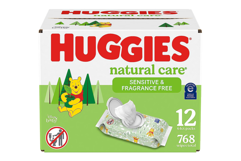 Huggies Natural Care Sensitive & Fragrance-Free Baby Wipes (768-Count)