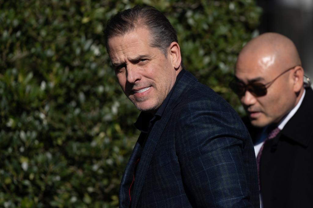 First son Hunter Biden arrives at the White House. 