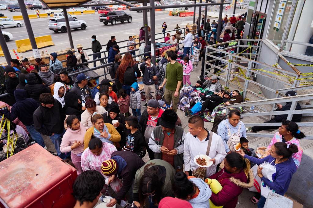 Hundreds of migrants at the San Ysidro Port of Entry line up for days for a chance to score a coveted CBP One asylum appointment.