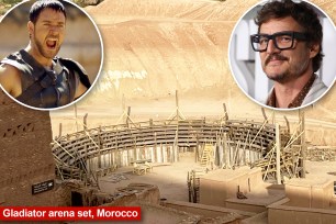 Six crew members on the Morocco set of Paramount Pictures' “Gladiator 2” suffered burn injuries after a stunt went wrong Wednesday.