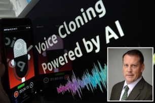 voice cloning powered by ai. John Herman also pictured