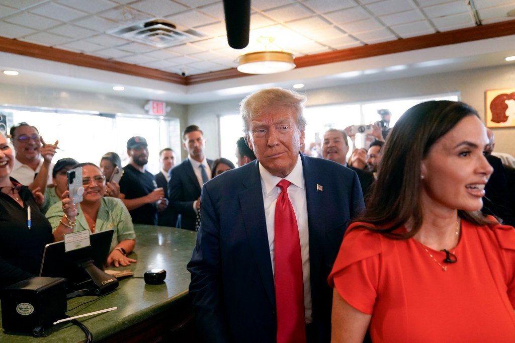 Trump as supporters sang Happy Birthday to him during his visit to Miami's iconic Versailles Restaurant in Little Havana.