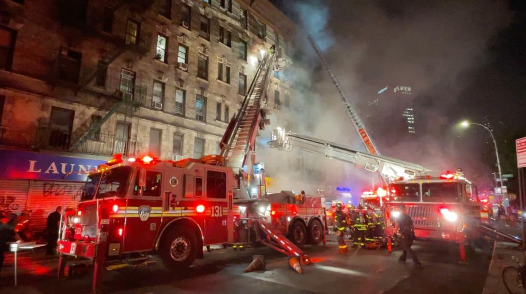 Adams' announcement came after four people died in a fire at a Manhattan e-bike shop.