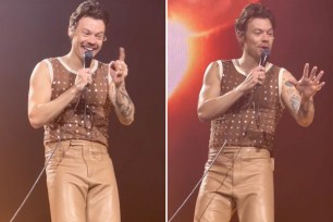 Harry Styles, 29, paused his Tuesday night performance so a pregnant fan, Sian, could use the restroom during the "Love on Tour" show at Cardiff's Principality Stadium in Cardiff, Wales.