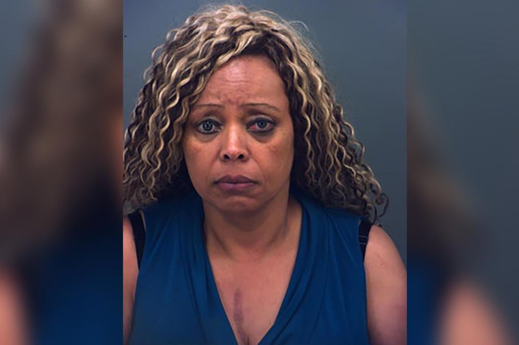 Phoebe Copas, 48, now charged with felony aggravated assault causing serious bodily injury for allegedly shooting her Uber driver. The woman was visiting El Paso, Texas from Kentucky.