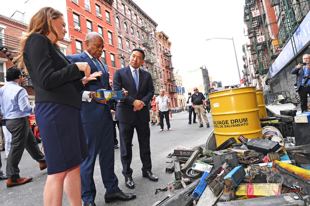 Mayor Adams has told New Yorkers to call 311 to report improper charging of charging of lithium-ion batteries.